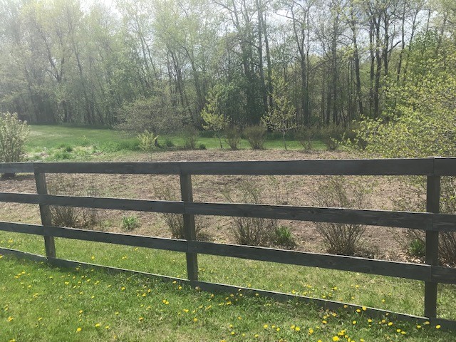 Polaris employees helped us get our gardens ready for the season. Above is a view of the Memorial Garden 