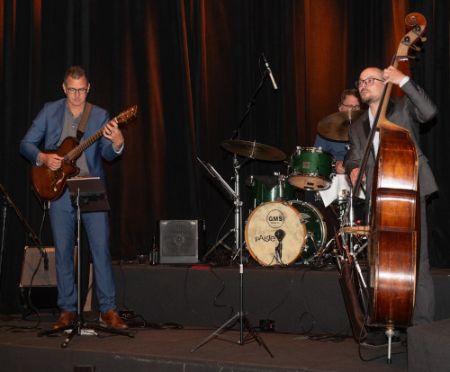 The band playing at the Gala