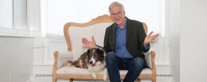Rick Steves and Nino, getting ready for the Home For Life Gala 2025